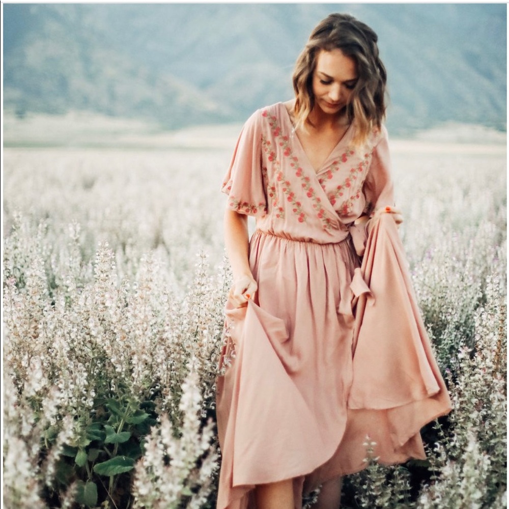 Parklan Embroidered Wrap Dress by Piper & Scoot.